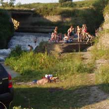 Водоспад в с. Ріпенці