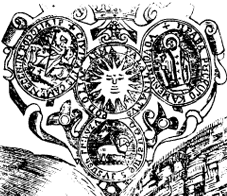 Зображення герба Камянця на карті Томашевича
