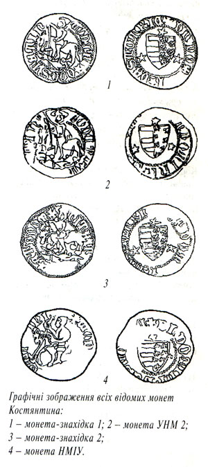 Графічні зображення монет Коріатовича