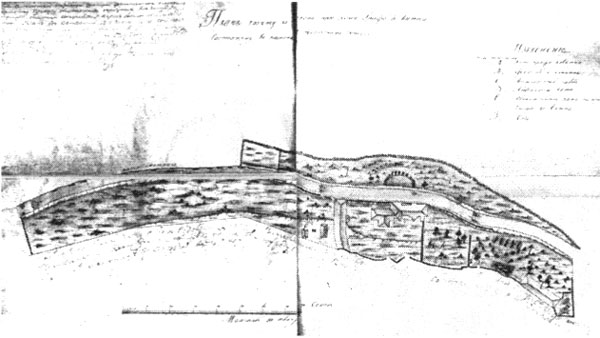 План грунту з садом при будинку графа де Вітте, 1800р.