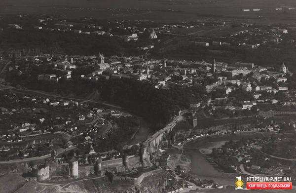 Фотографія Старого міста,  з аероплану 1914 р.