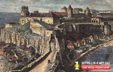 Гравюра-малюнок фортеці Анрі Теофіль-Тейлор