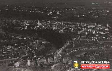 Фотографія Старого міста,  з аероплану 1914 р.