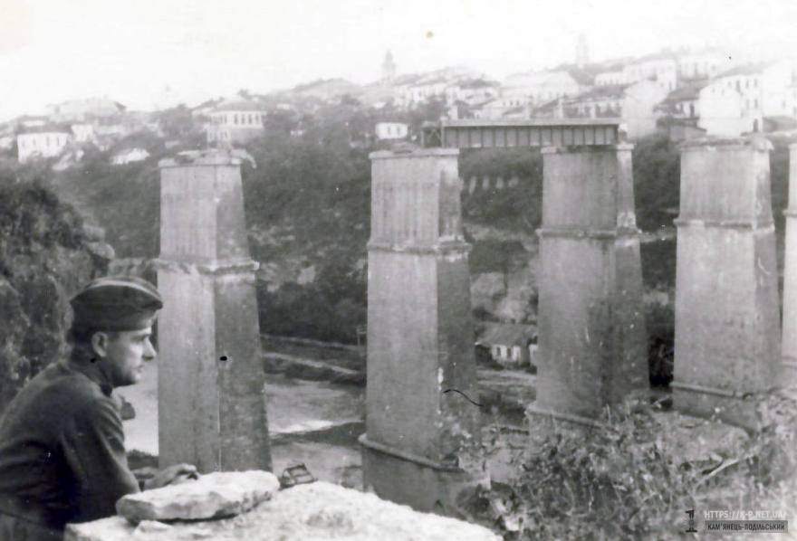 Підірваний Новоплавський міст 1941-1942 рр