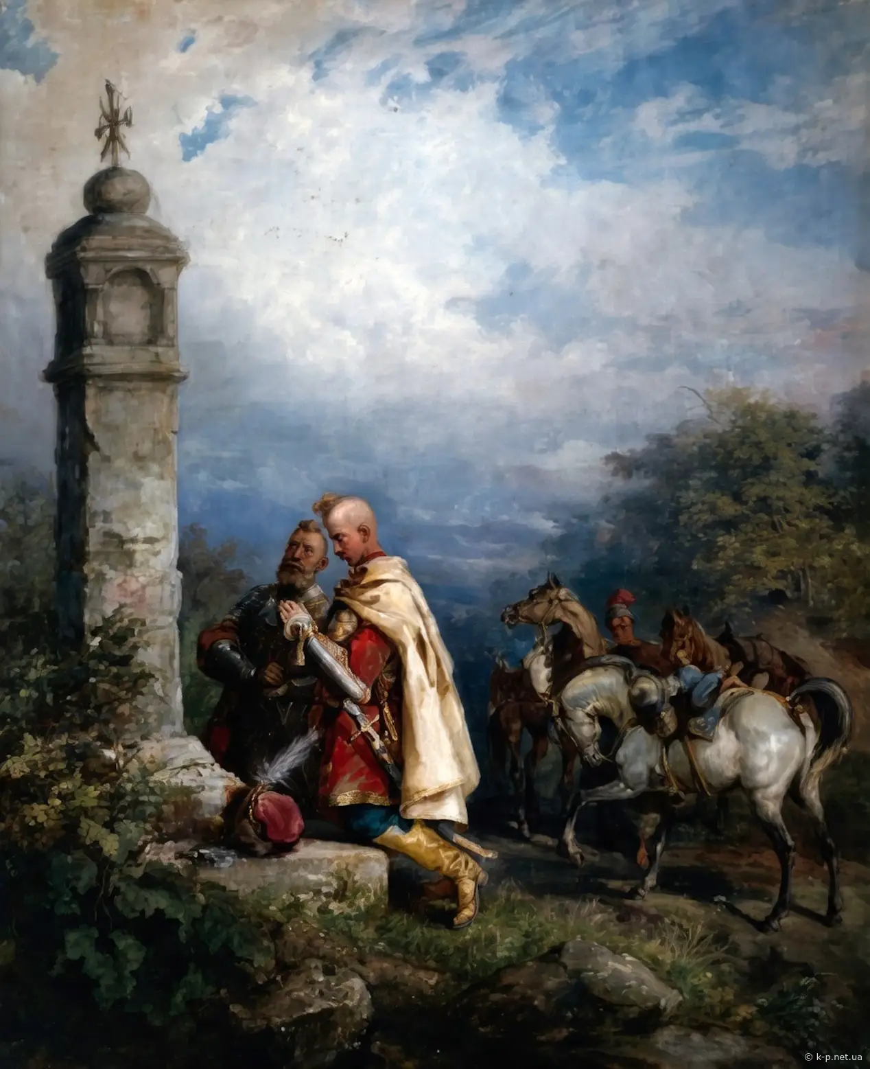 Католицька каплиця стовп на Поділлі