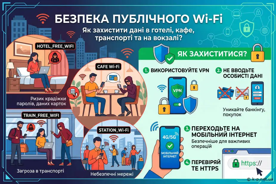 Чи безпечно користуватися публічним Wi-Fi у подорожі
