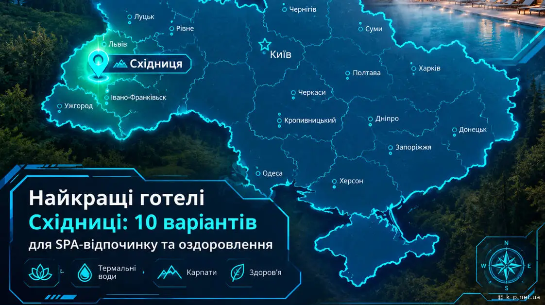 Найкращі готелі Східниці: 10 варіантів для SPA-відпочинку та оздоровлення